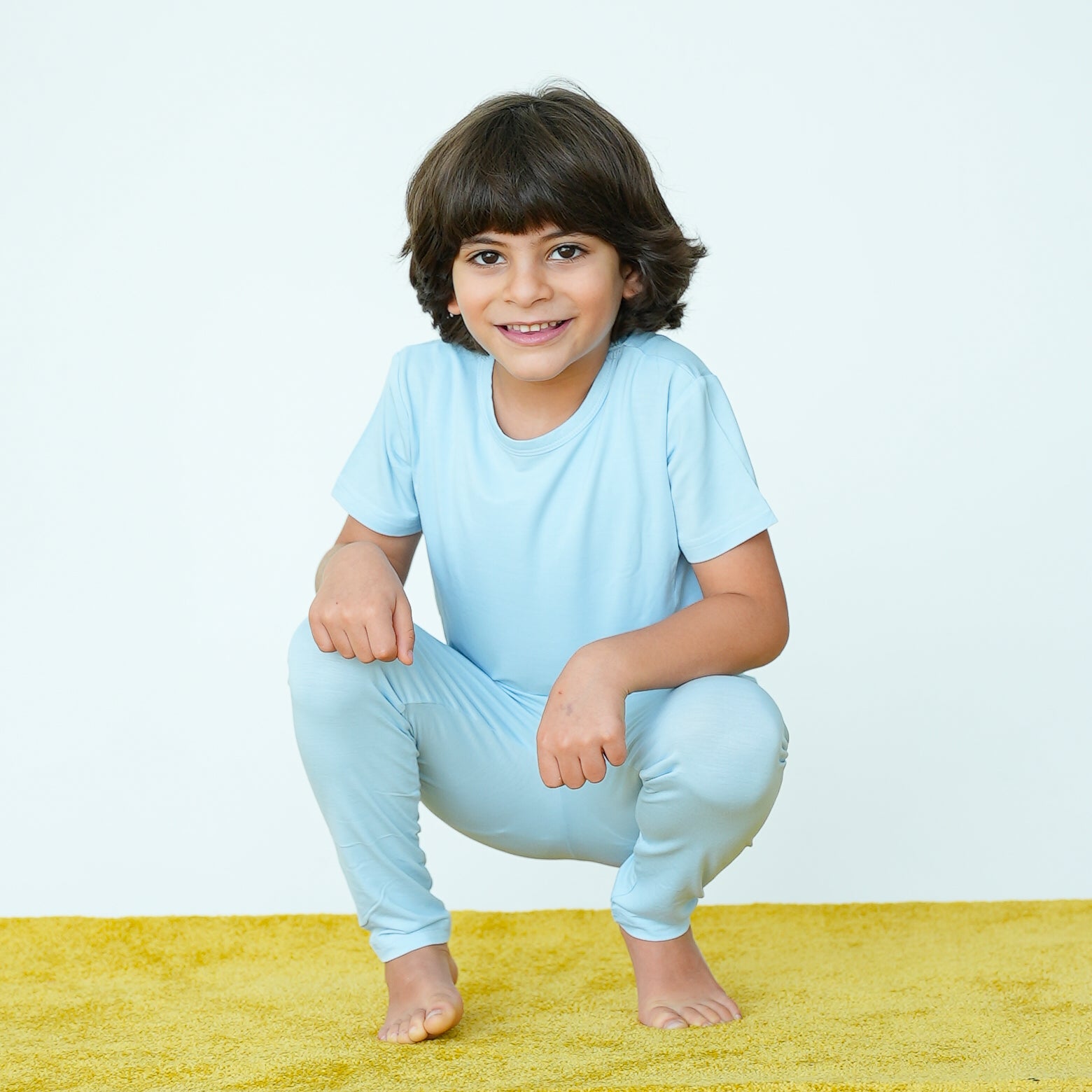 بيجامة صيفية بالأزرق السماوي